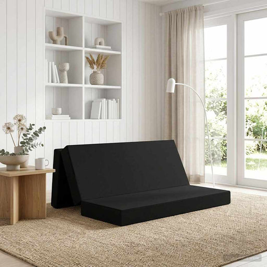 Skládací Pohovka Postel 180 X 67 X 45 Cm Černá