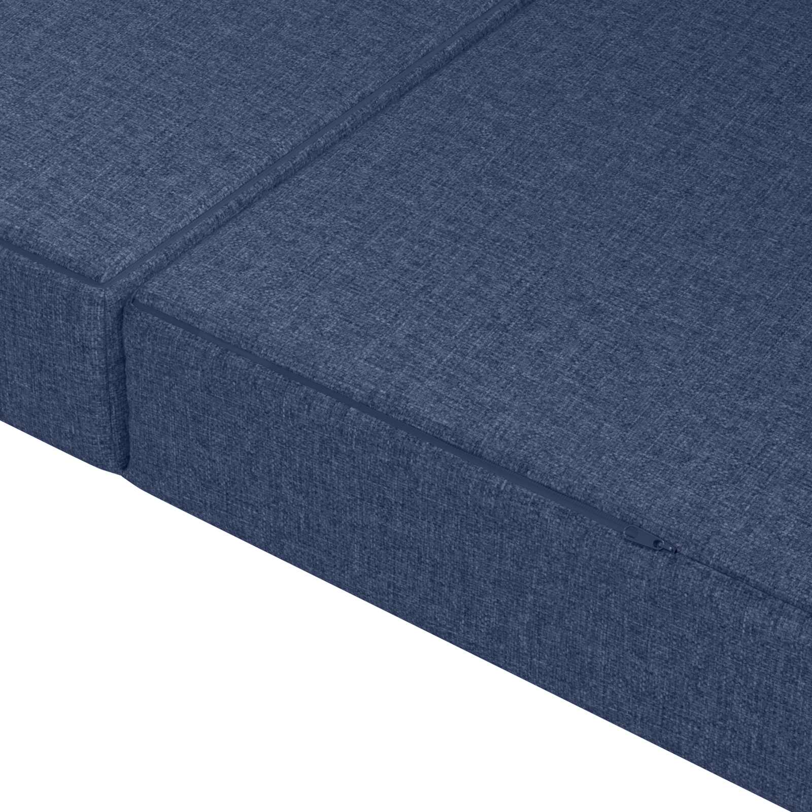Skládací Pohovka Postel 180 X 67 X 45 Cm Modrá