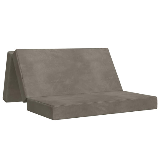 Skládací Pohovka Postel 200 X 67 X 45 Cm Světle Šedá