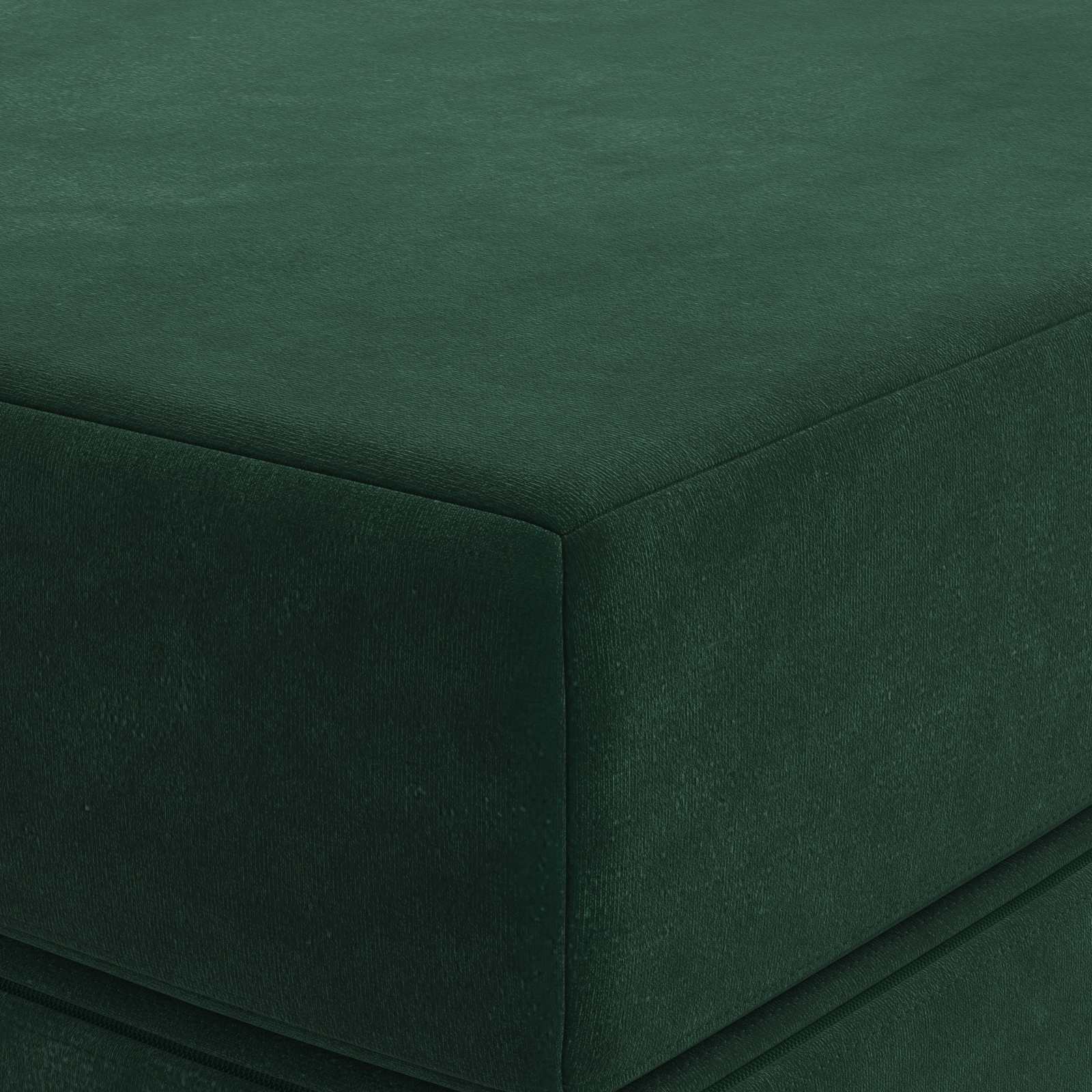 Skládací Pohovka Postel 200 X 67 X 45 Cm Tmavě Zelená