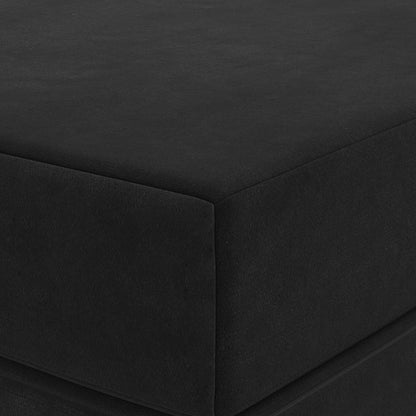 Skládací Pohovka Postel 200 X 67 X 45 Cm Černá