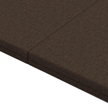 Skládací Pohovka Postel 140 X 67 X 15 Cm Taupe