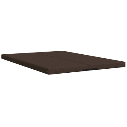 Skládací Pohovka Postel 140 X 67 X 15 Cm Taupe