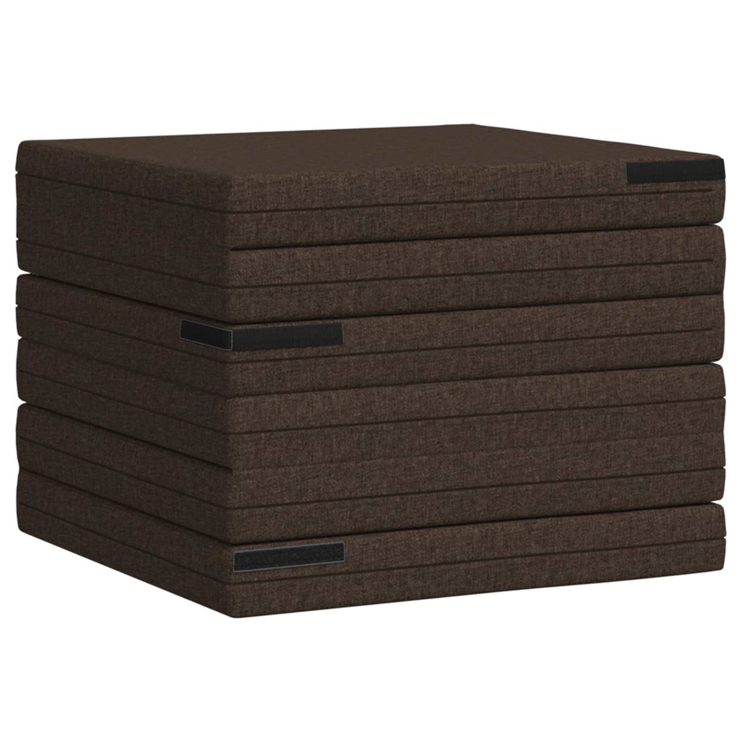 Skládací Pohovka Postel 140 X 67 X 15 Cm Taupe