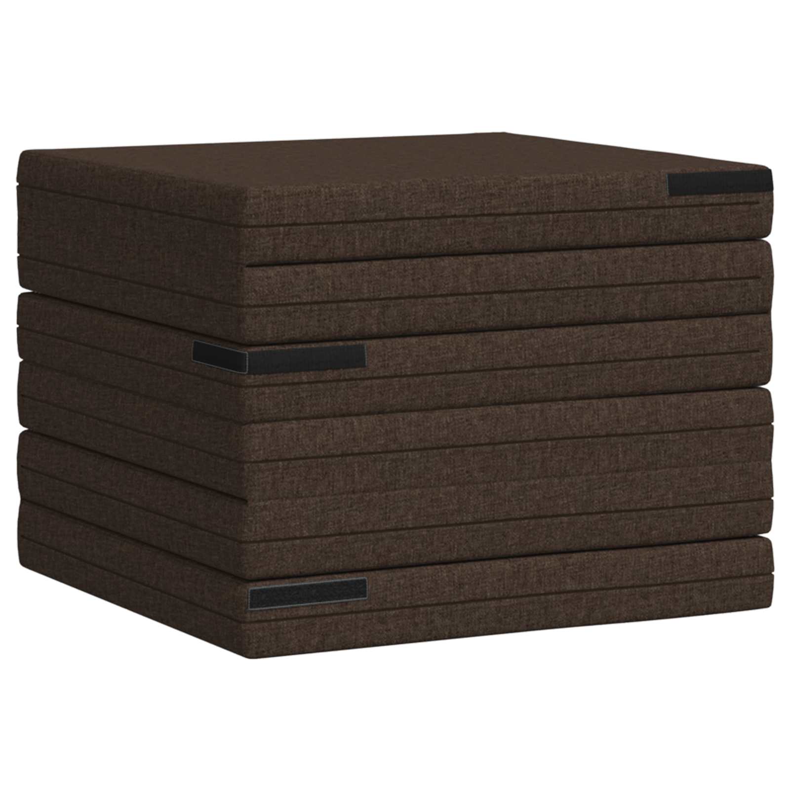 Skládací Pohovka Postel 140 X 67 X 15 Cm Taupe