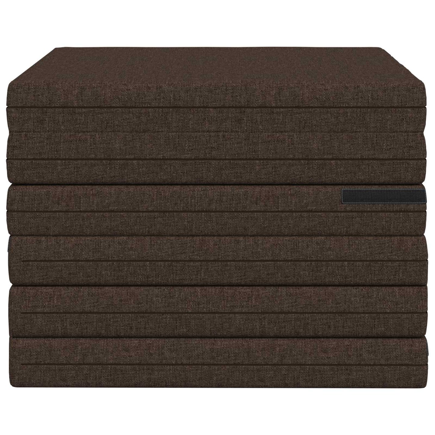 Skládací Pohovka Postel 140 X 67 X 15 Cm Taupe
