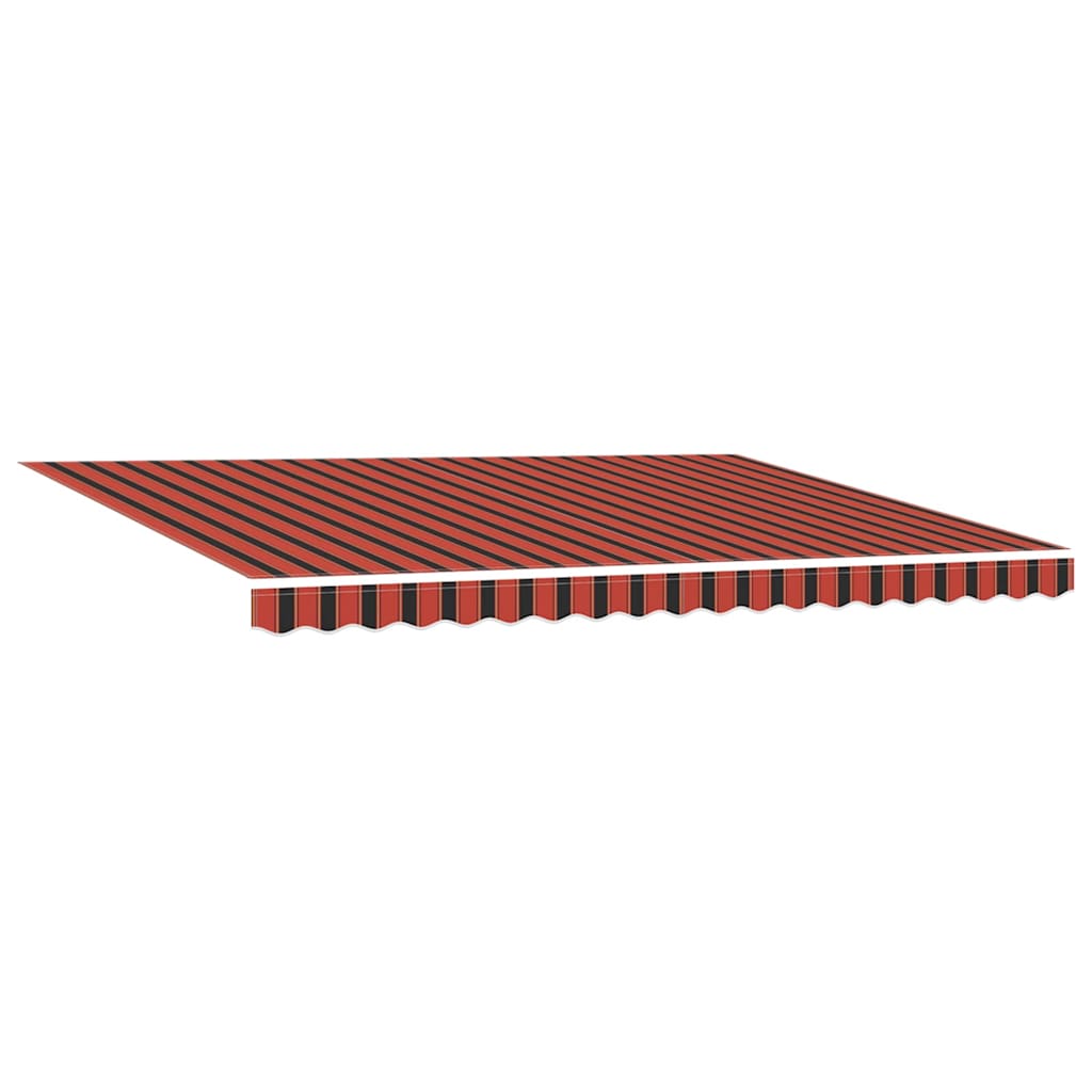 Stahovací Markýza Oranžová A Hnědá 450 × 300 Cm