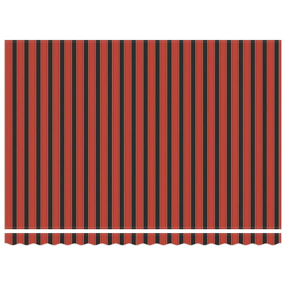 Stahovací Markýza Oranžová A Hnědá 450 × 300 Cm