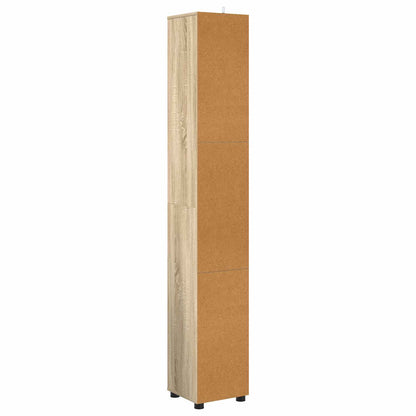 Koupelnová Skříň Sonoma Dub 30,5 X 30 X 195 Cm Kompozitní Dřevo
