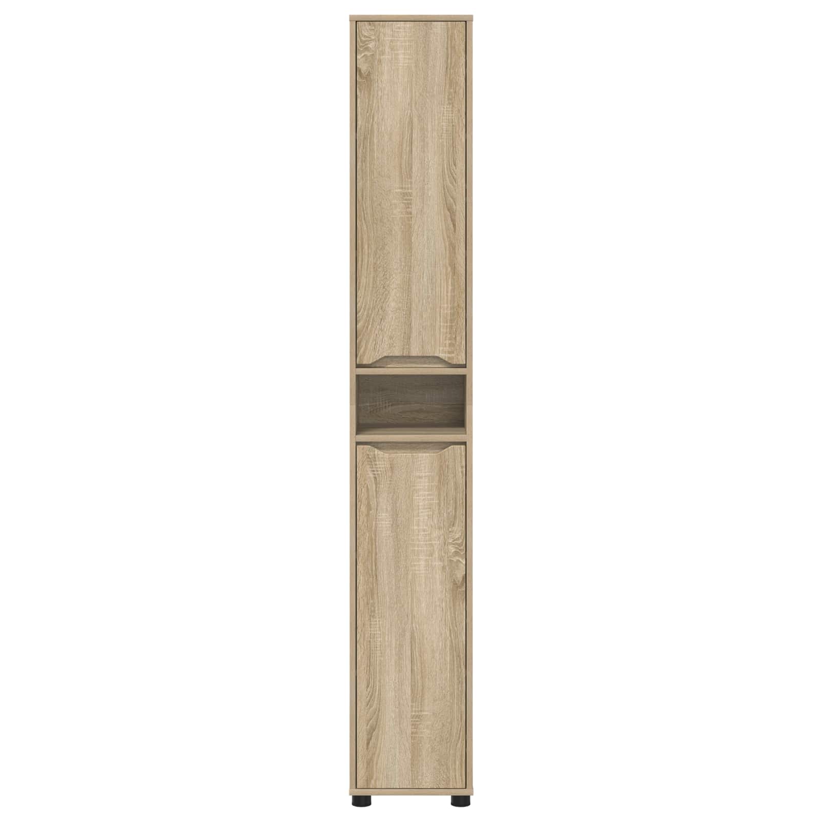 Koupelnová Skříň Sonoma Dub 30,5 X 30 X 195 Cm Kompozitní Dřevo