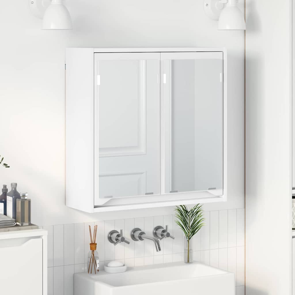 Koupelnová Zrcadlová Skříň Bílá 60 X 20 X 60 Cm