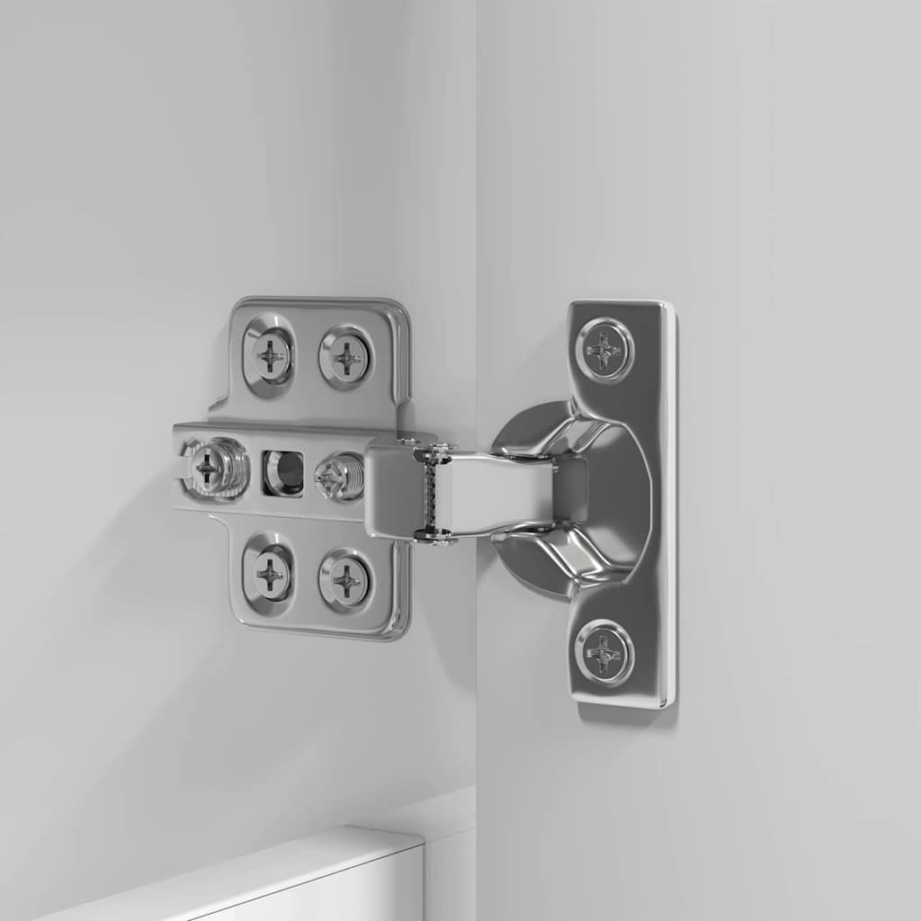 Koupelnová Zrcadlová Skříň Vysoce Lesklá Bílá 60 X 20 X 60 Cm