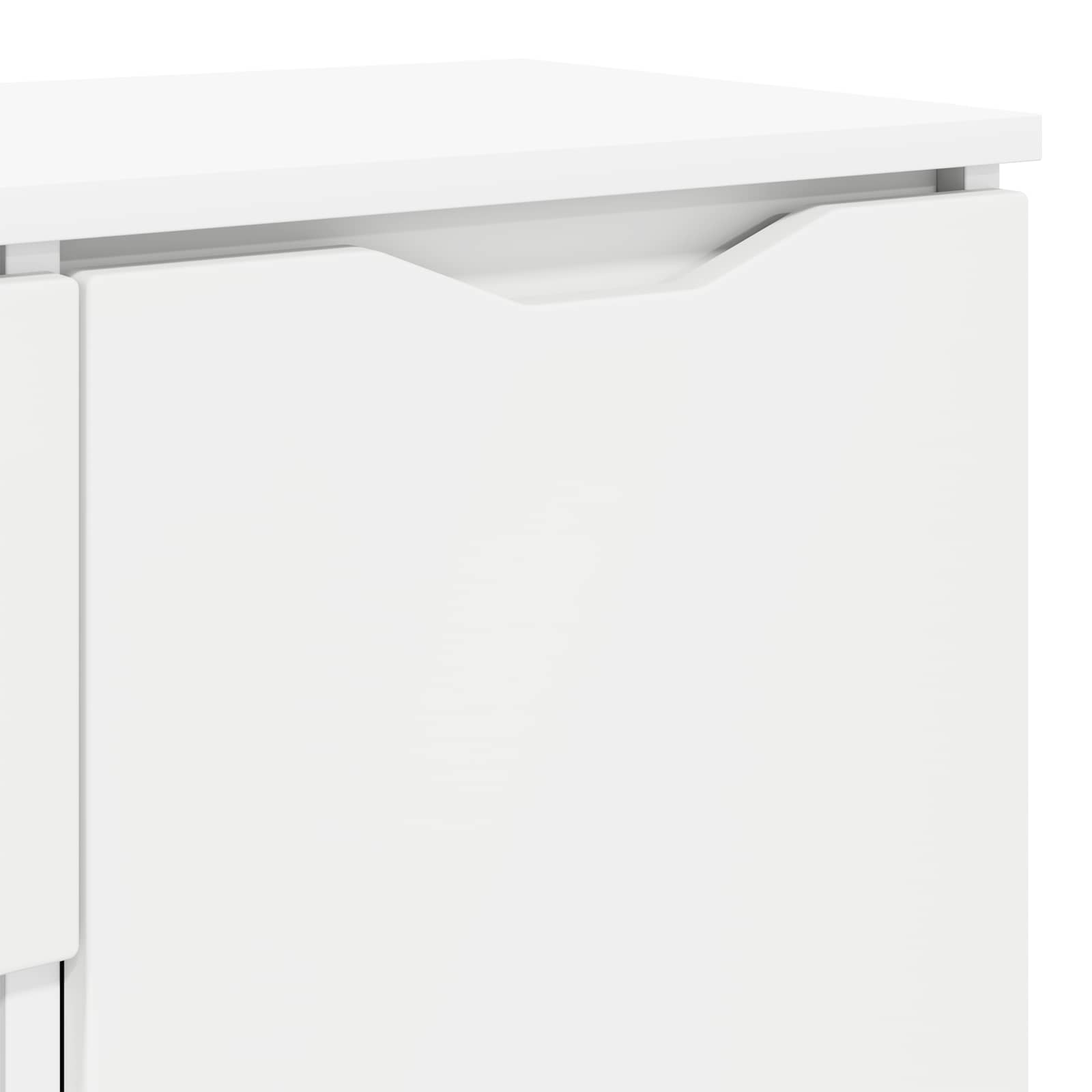 Servírovací Skříň Bílá 100 X 30 X 65,6 Kompozitní Dřevo