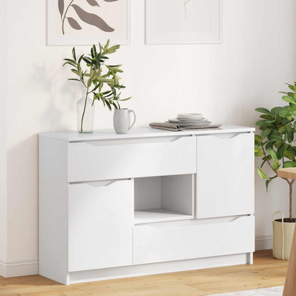 Servírovací Skříň Bílá 100 X 30 X 65,6 Kompozitní Dřevo