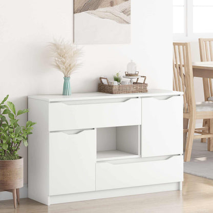 Servírovací Skříň Bílá 100 X 30 X 65,6 Kompozitní Dřevo