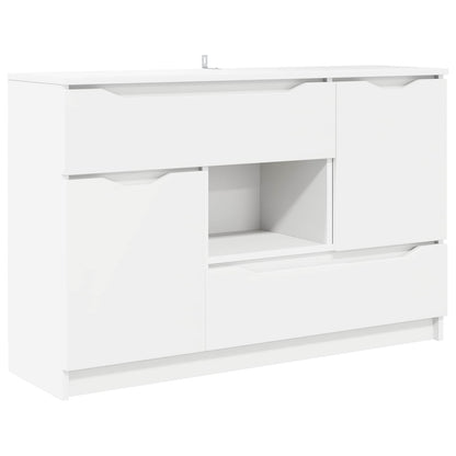 Servírovací Skříň Bílá 100 X 30 X 65,6 Kompozitní Dřevo