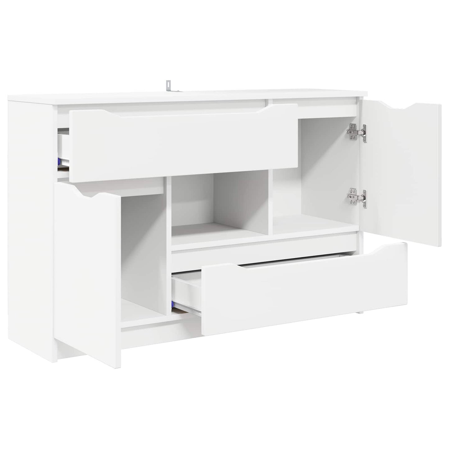 Servírovací Skříň Bílá 100 X 30 X 65,6 Kompozitní Dřevo