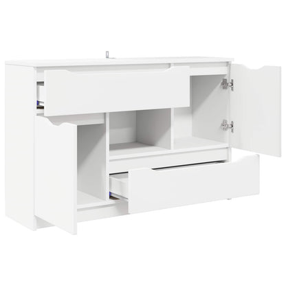 Servírovací Skříň Bílá 100 X 30 X 65,6 Kompozitní Dřevo