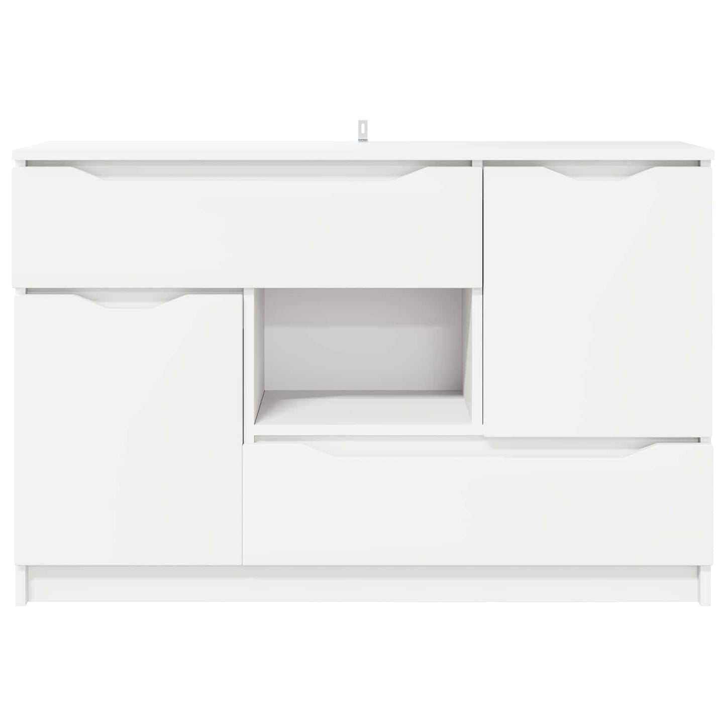 Servírovací Skříň Bílá 100 X 30 X 65,6 Kompozitní Dřevo