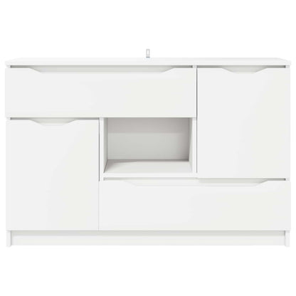 Servírovací Skříň Bílá 100 X 30 X 65,6 Kompozitní Dřevo