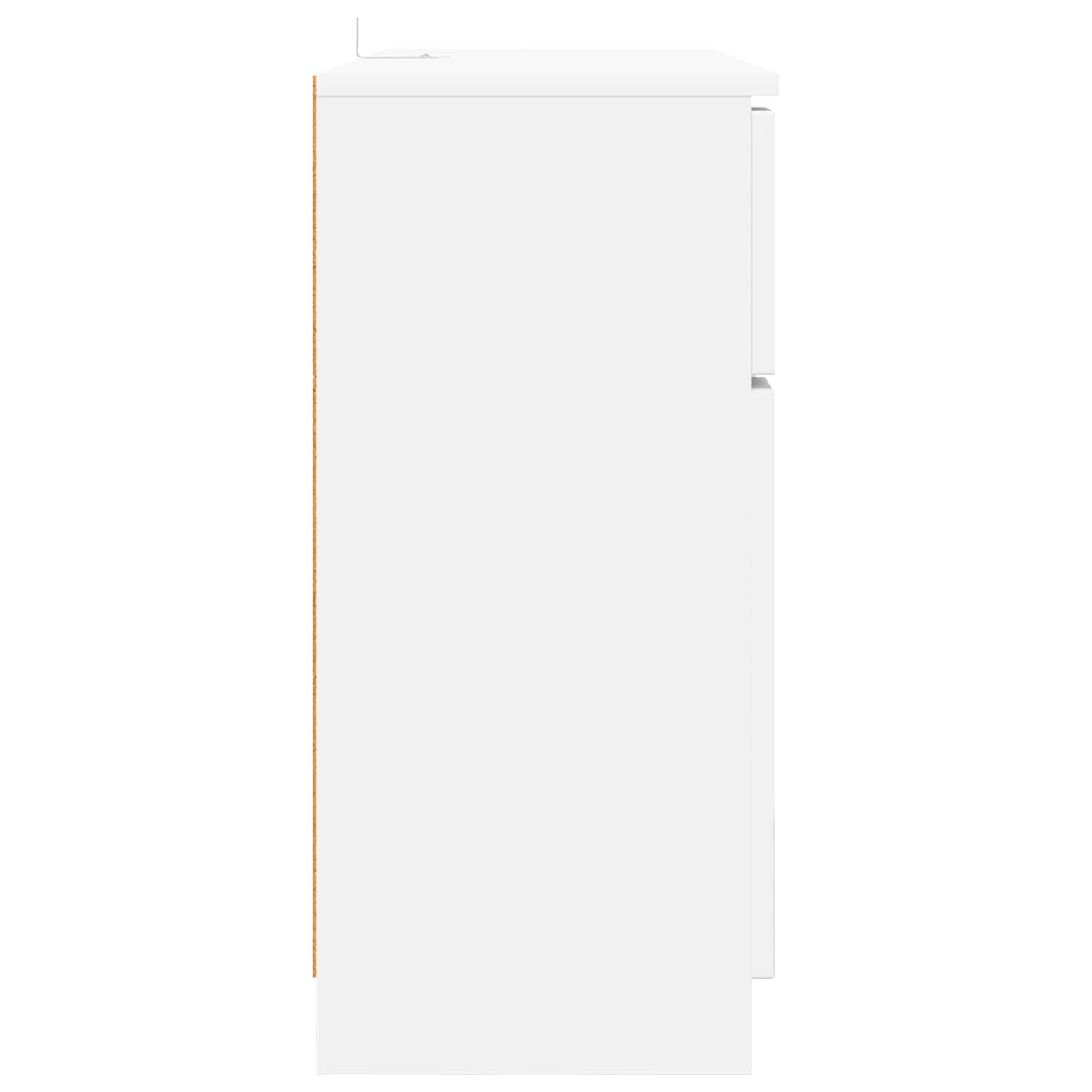 Servírovací Skříň Bílá 100 X 30 X 65,6 Kompozitní Dřevo