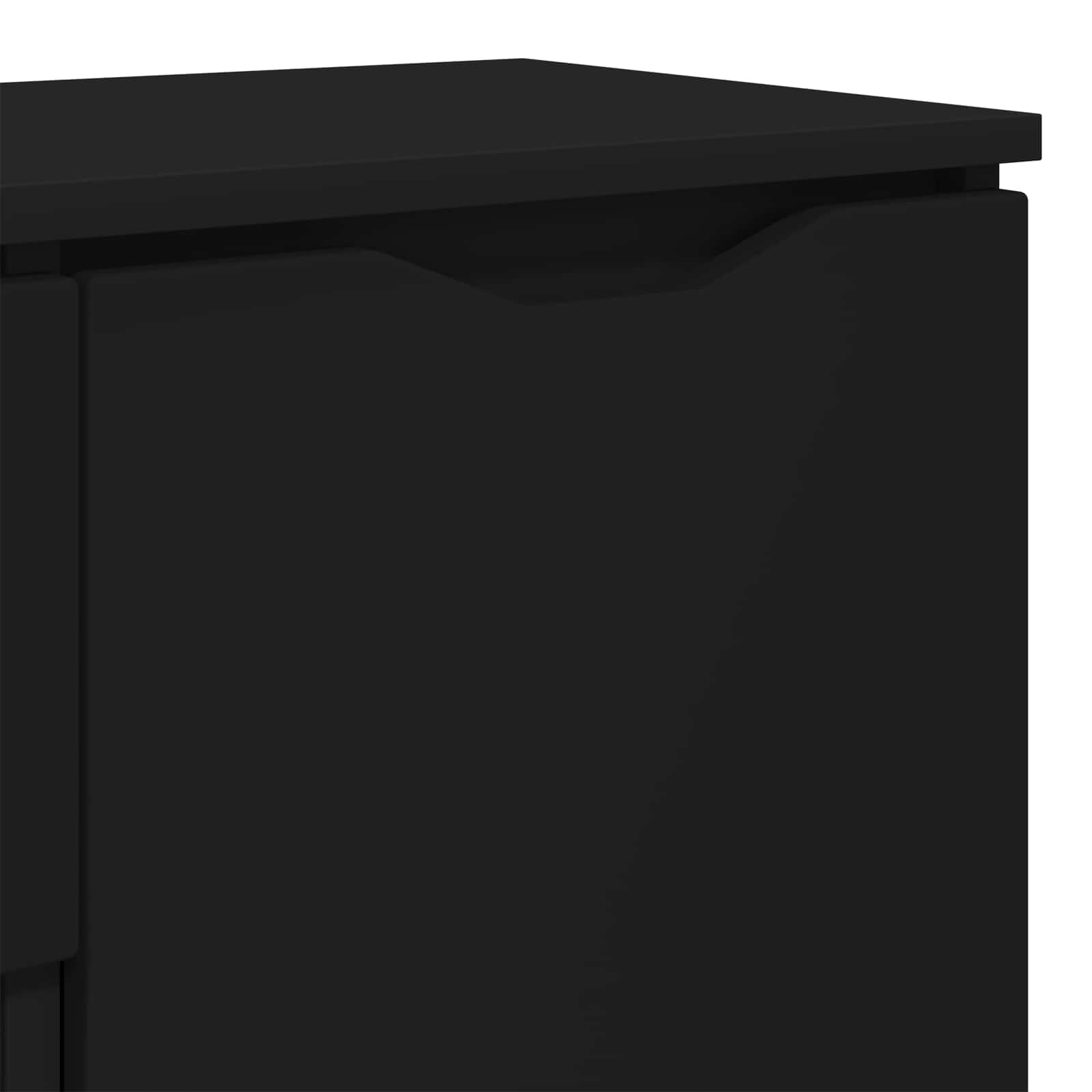 Servírovací Skříň Černá 100 X 30 X 65,6 Kompozitní Dřevo