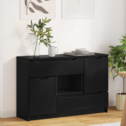 Servírovací Skříň Černá 100 X 30 X 65,6 Kompozitní Dřevo