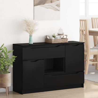 Servírovací Skříň Černá 100 X 30 X 65,6 Kompozitní Dřevo