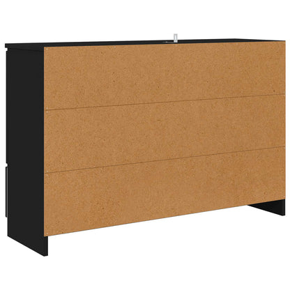 Servírovací Skříň Černá 100 X 30 X 65,6 Kompozitní Dřevo
