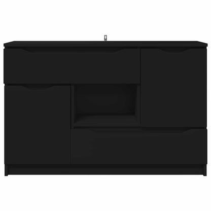 Servírovací Skříň Černá 100 X 30 X 65,6 Kompozitní Dřevo