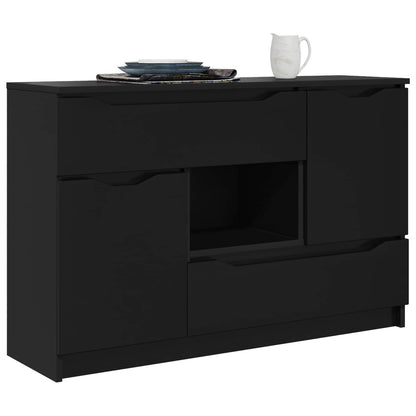 Servírovací Skříň Černá 100 X 30 X 65,6 Kompozitní Dřevo