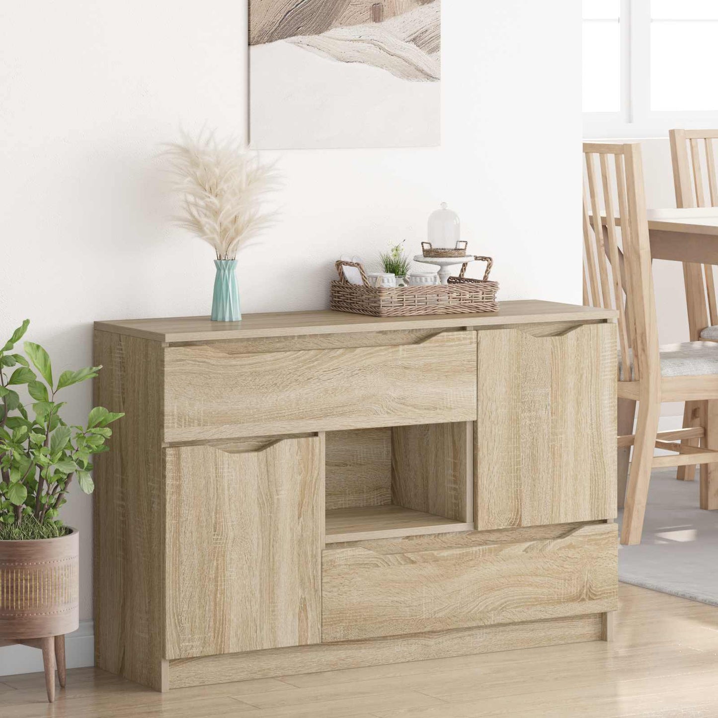 Servírovací Skříň Sonoma Dub 100 X 30 X 65,6 Kompozitní Dřevo