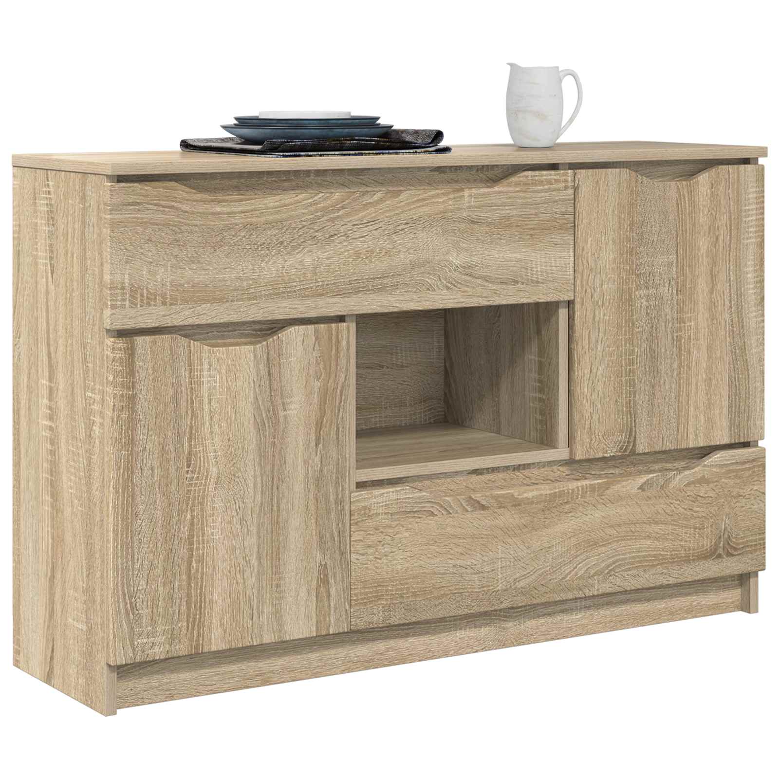 Servírovací Skříň Sonoma Dub 100 X 30 X 65,6 Kompozitní Dřevo