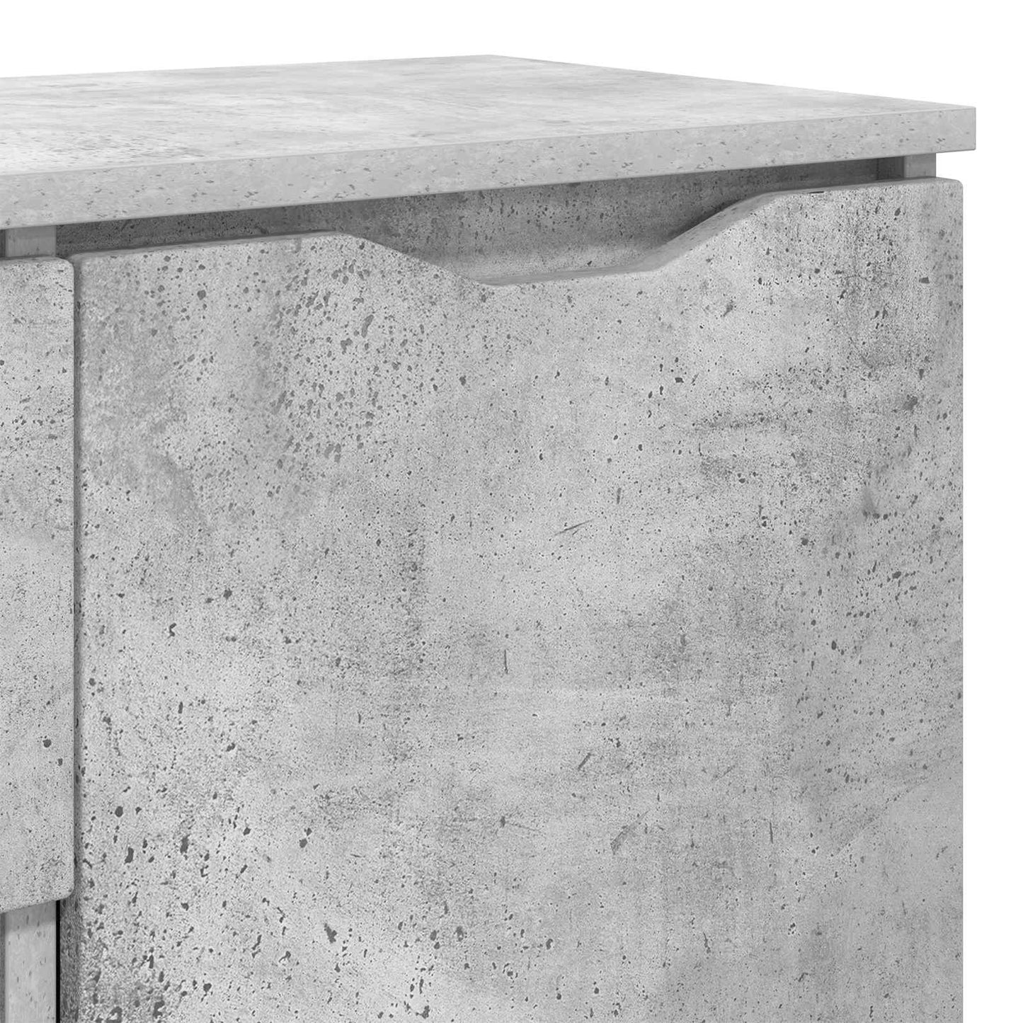 Servírovací Skříň Betonově Šedá 100 X 30 X 65,6