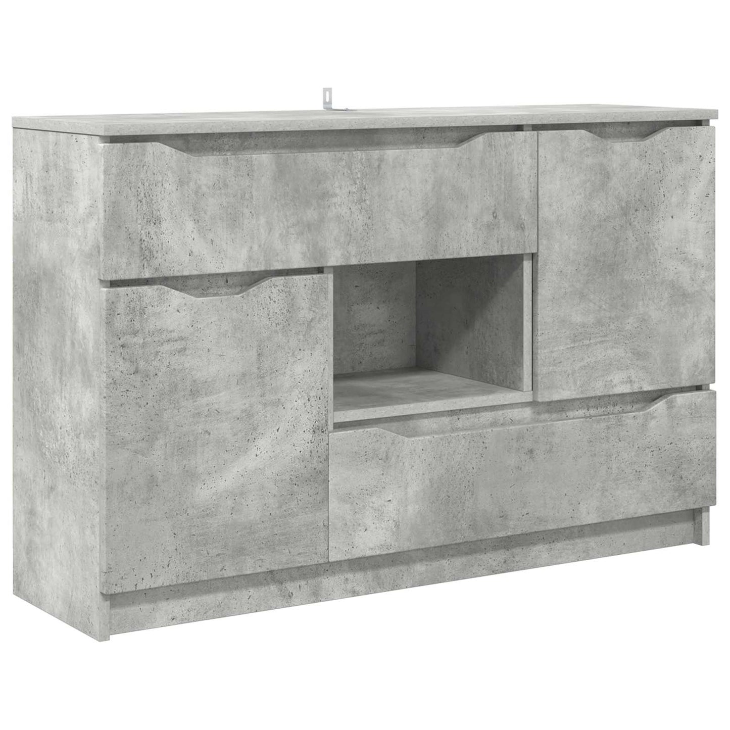 Servírovací Skříň Betonově Šedá 100 X 30 X 65,6