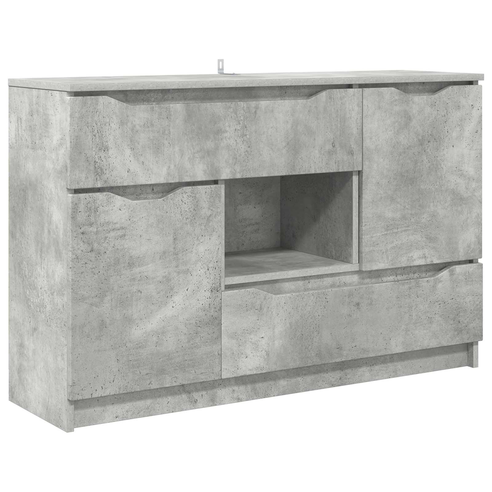 Servírovací Skříň Betonově Šedá 100 X 30 X 65,6