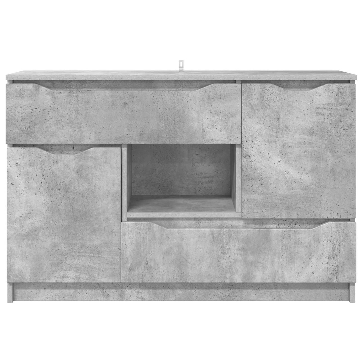 Servírovací Skříň Betonově Šedá 100 X 30 X 65,6