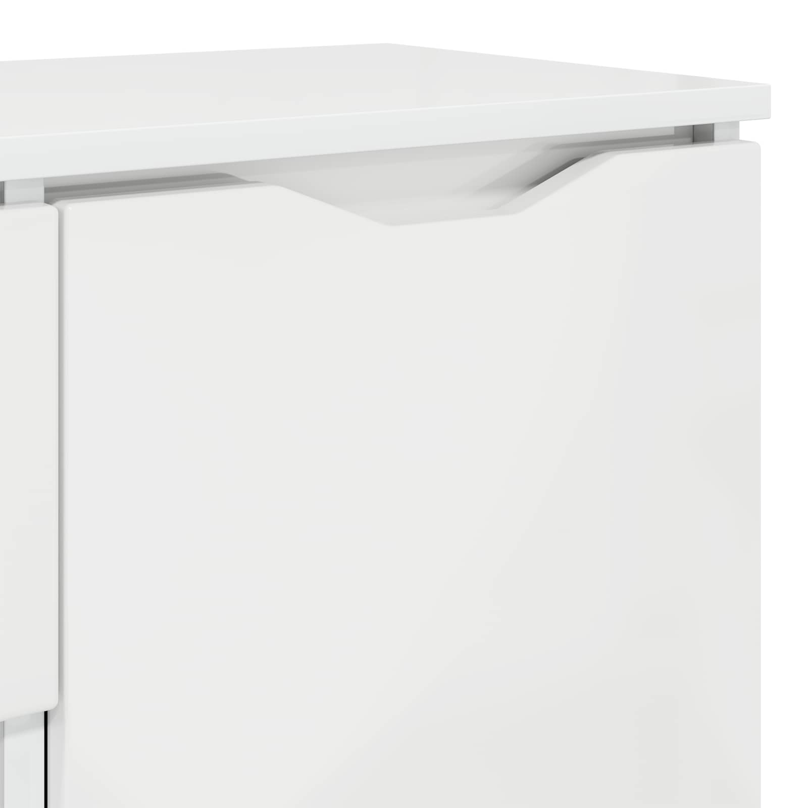 Servírovací Skříň Vysoce Lesklá Bílá 100 X 30 X 65,6