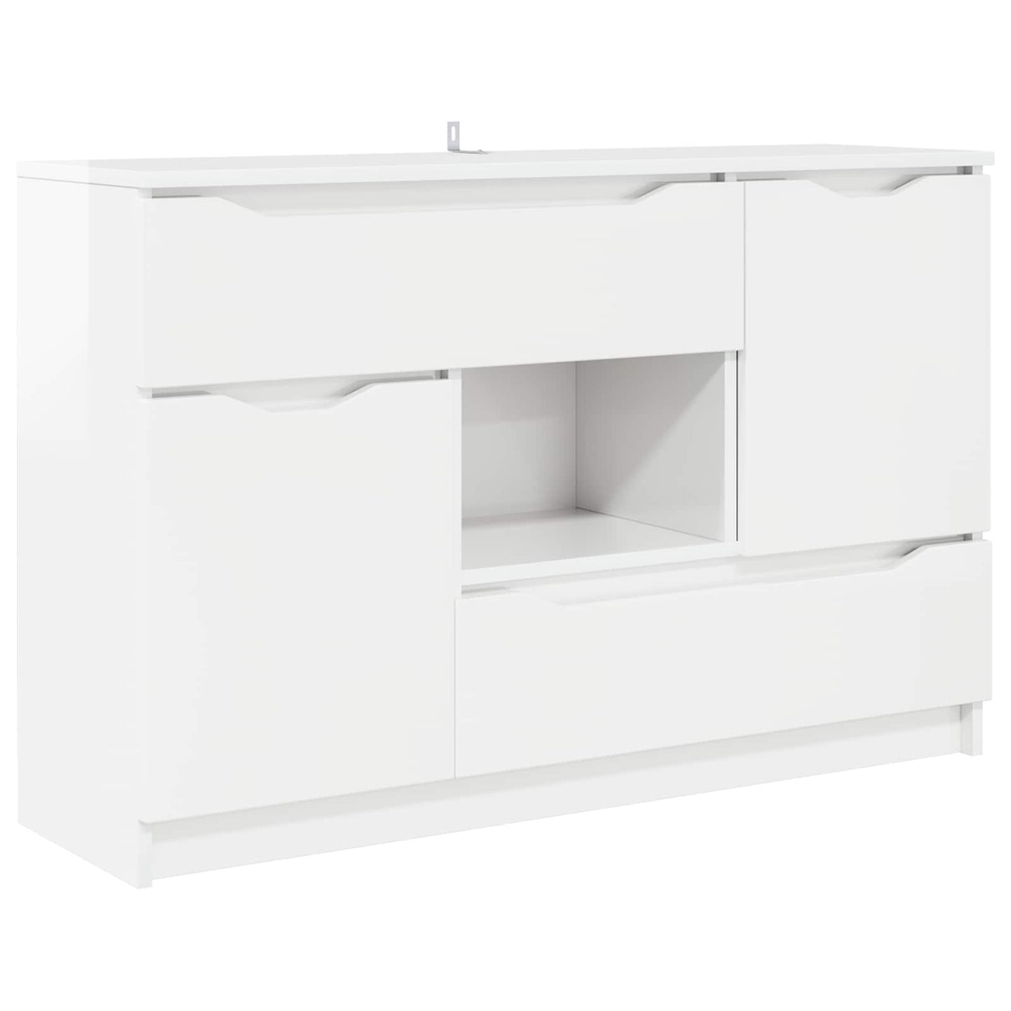 Servírovací Skříň Vysoce Lesklá Bílá 100 X 30 X 65,6