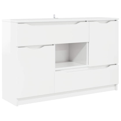 Servírovací Skříň Vysoce Lesklá Bílá 100 X 30 X 65,6
