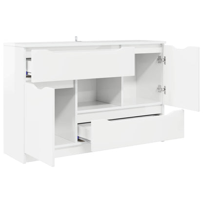 Servírovací Skříň Vysoce Lesklá Bílá 100 X 30 X 65,6