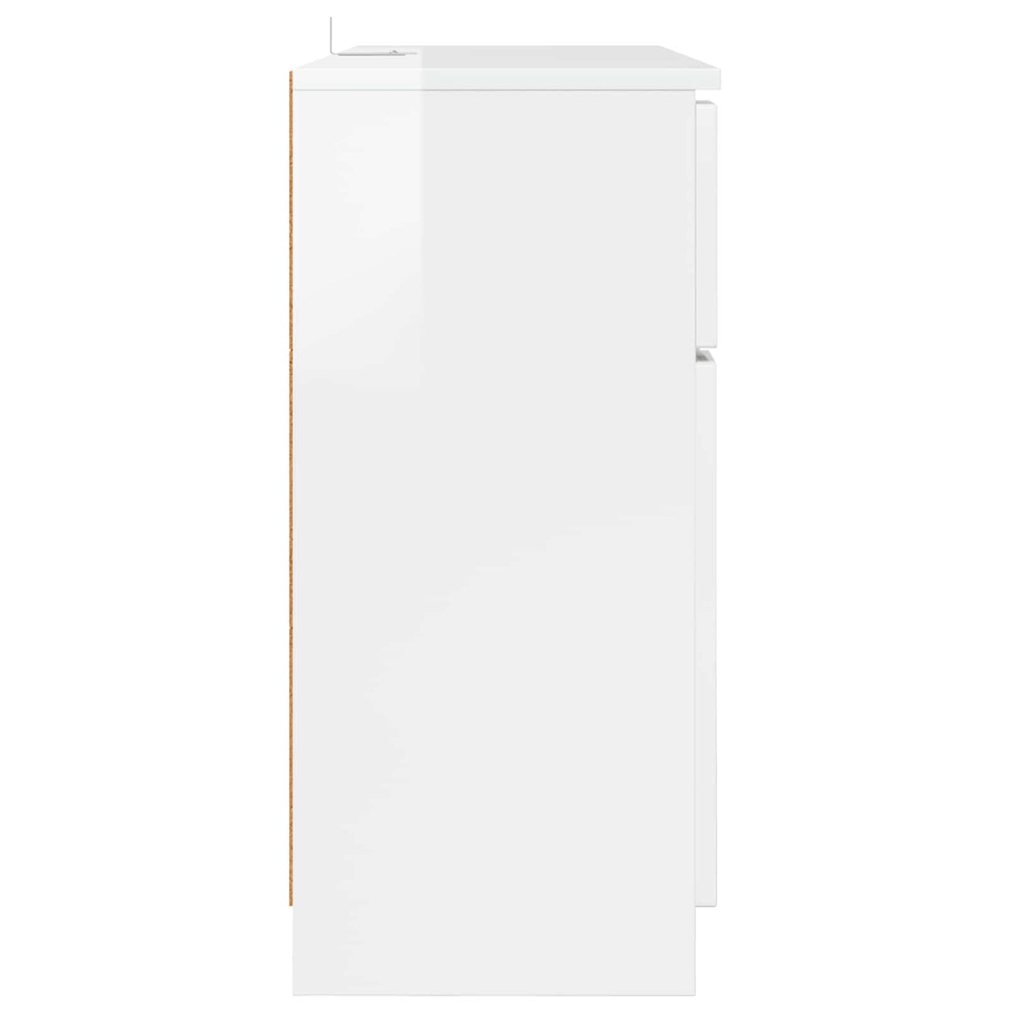 Servírovací Skříň Vysoce Lesklá Bílá 100 X 30 X 65,6
