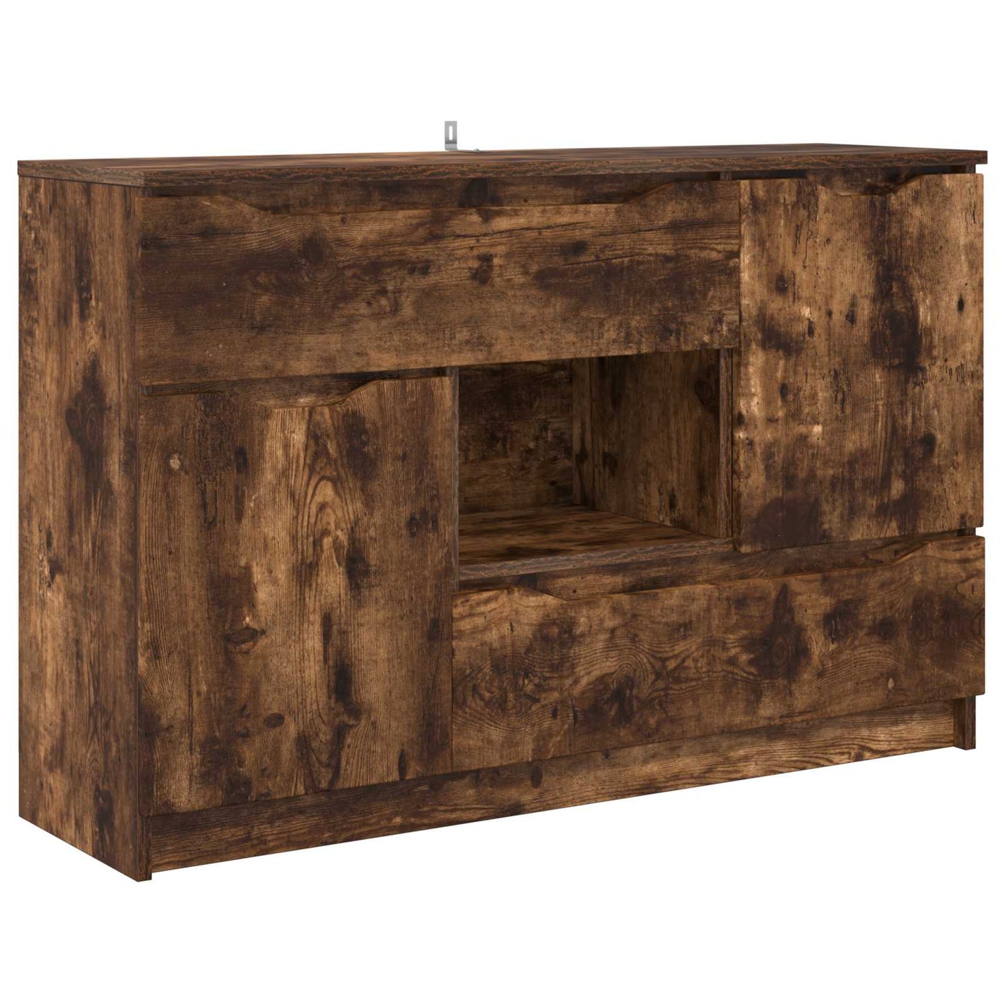 Servírovací Skříň Kouřový Dub 100 X 30 X 65,6 Kompozitní Dřevo