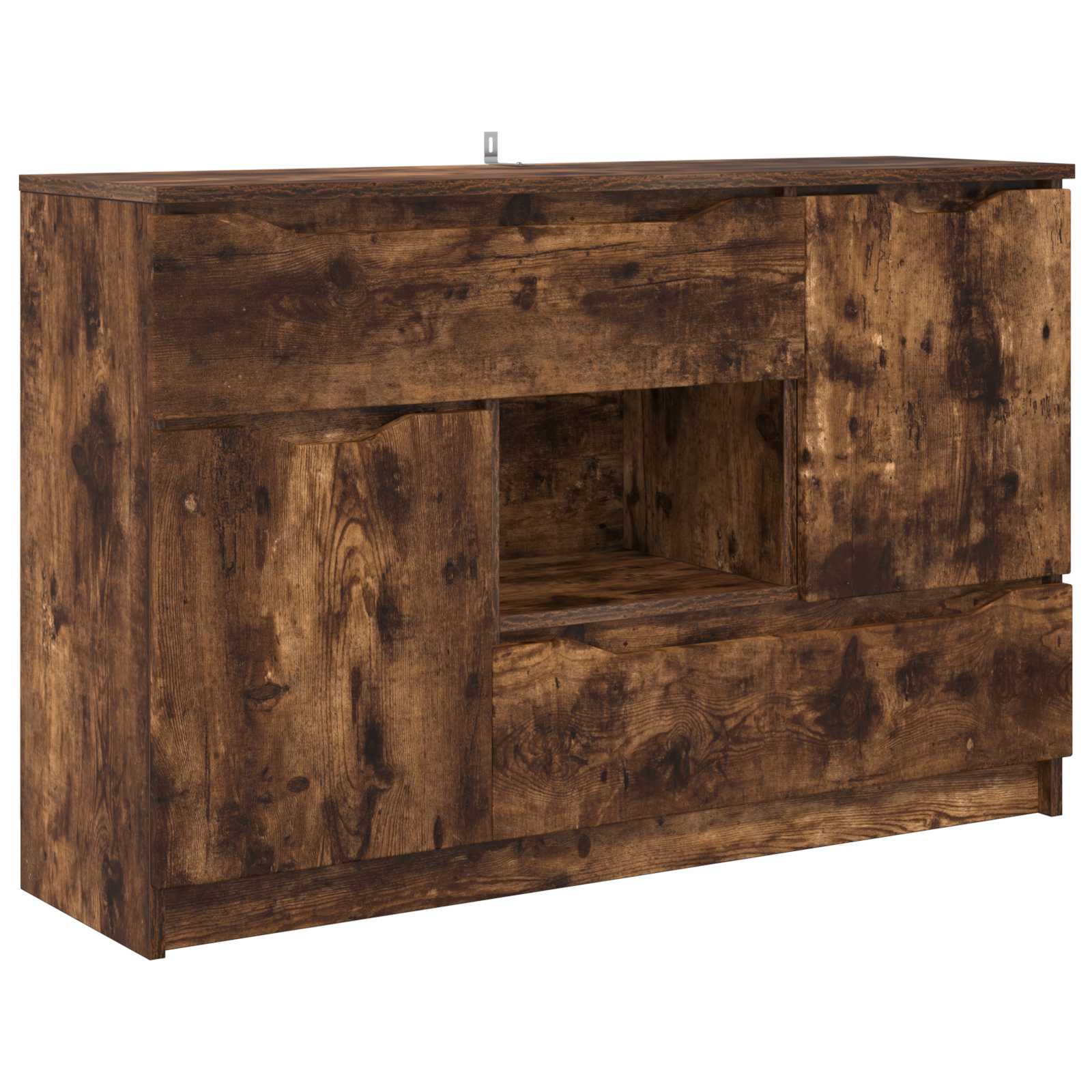 Servírovací Skříň Kouřový Dub 100 X 30 X 65,6 Kompozitní Dřevo