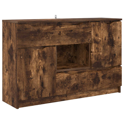 Servírovací Skříň Kouřový Dub 100 X 30 X 65,6 Kompozitní Dřevo