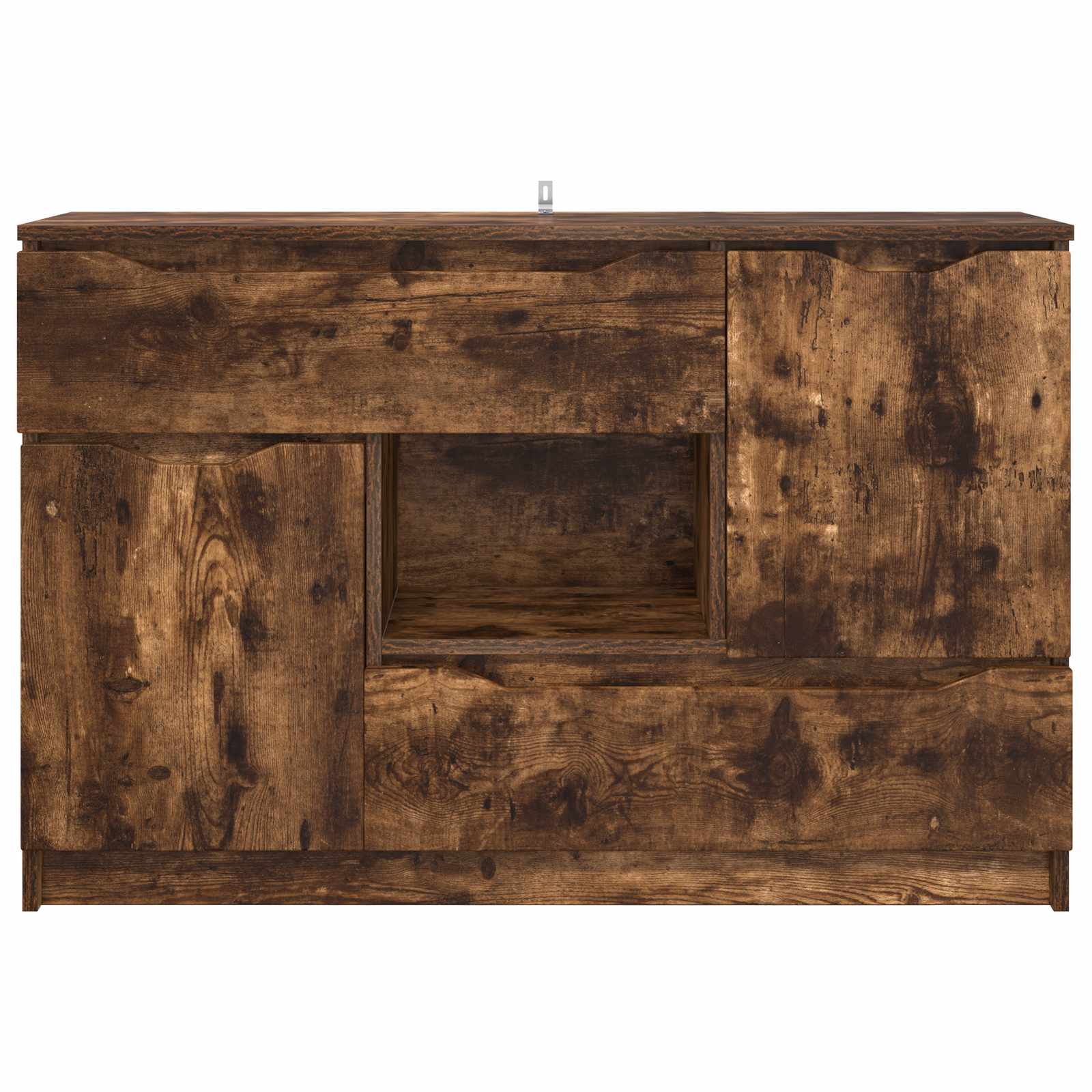 Servírovací Skříň Kouřový Dub 100 X 30 X 65,6 Kompozitní Dřevo