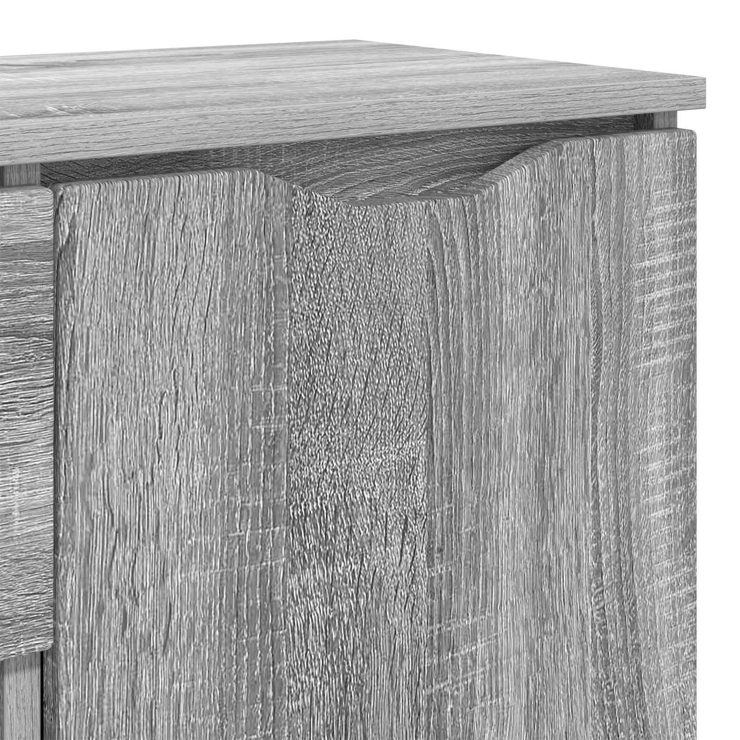 Servírovací Skříň Šedá Sonoma 100 X 30 X 65,6 Kompozitní Dřevo