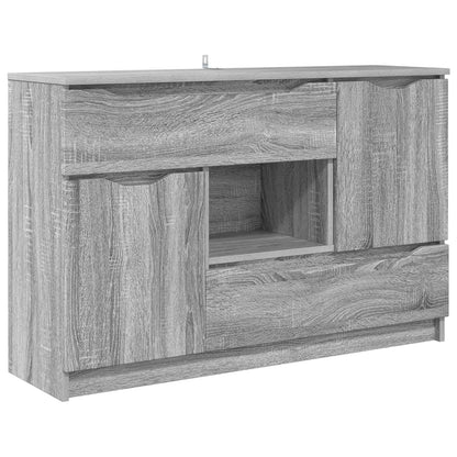 Servírovací Skříň Šedá Sonoma 100 X 30 X 65,6 Kompozitní Dřevo