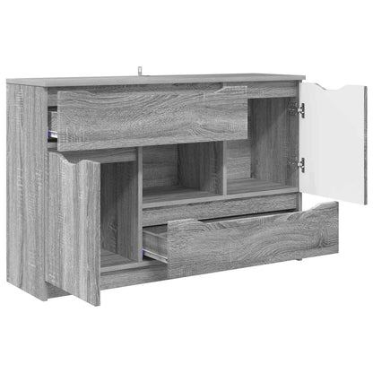 Servírovací Skříň Šedá Sonoma 100 X 30 X 65,6 Kompozitní Dřevo