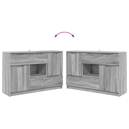 Servírovací Skříň Šedá Sonoma 100 X 30 X 65,6 Kompozitní Dřevo